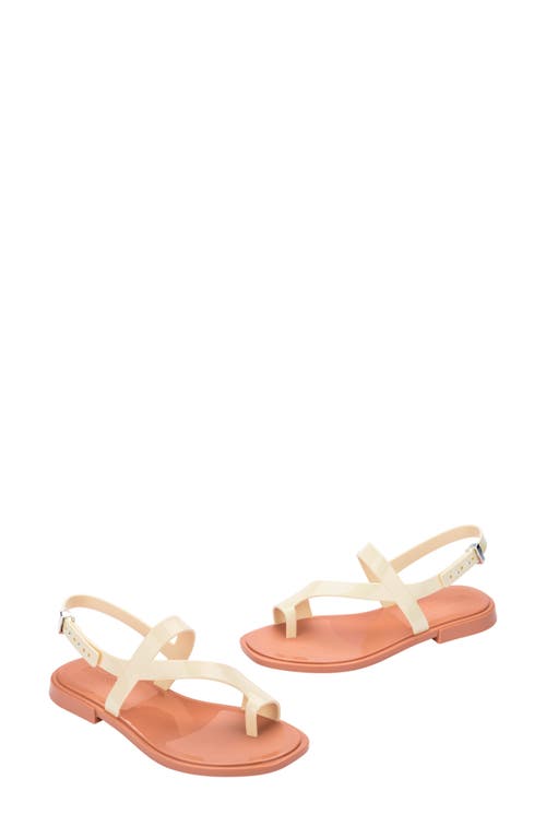 Melissa Cassie Slingback Sandal In Brown/beige