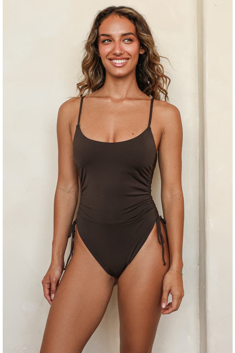 Swell One Piece, Alternate, color, Turkish Coffee
