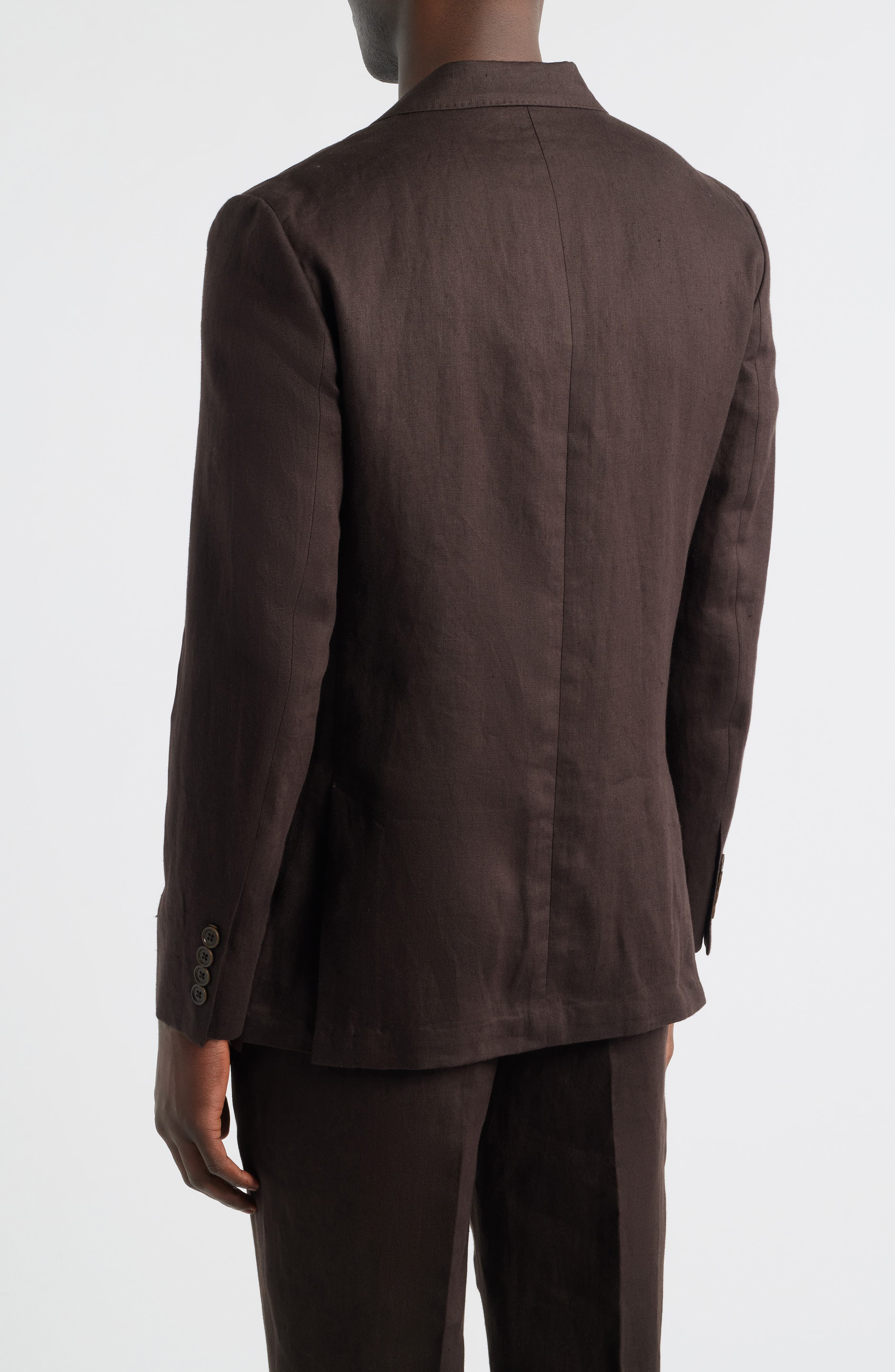 Мужские Nordstrom Henrik Trim Fit Solid Italian Linen Suit Separate Jacket — фото 2