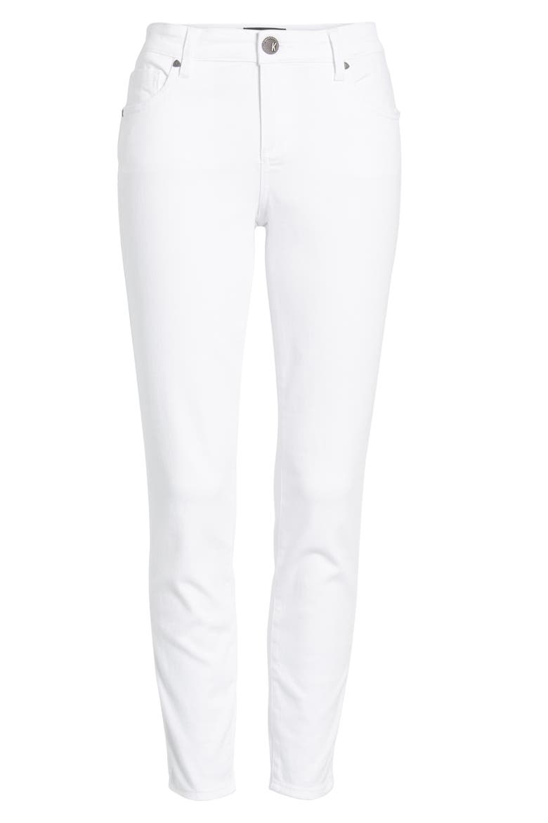Donna Ankle Skinny Jeans, Alternate, color, OPTIC WHITE