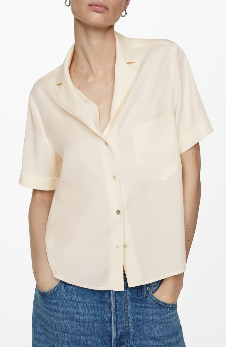 MANGO Moma Camp Shirt, Main, color, 