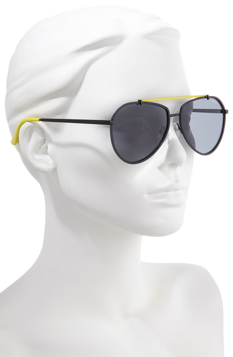 QUAY Australia Dirty Habit 61mm Aviator Sunglasses, Alternate, color, 