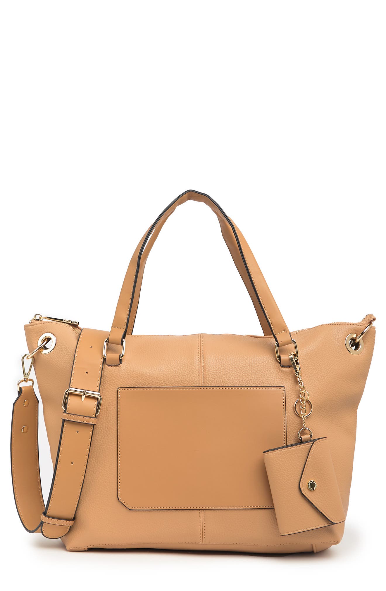 Blara Slouchy Top Handle Tote Bag, Main, color, SADDLE