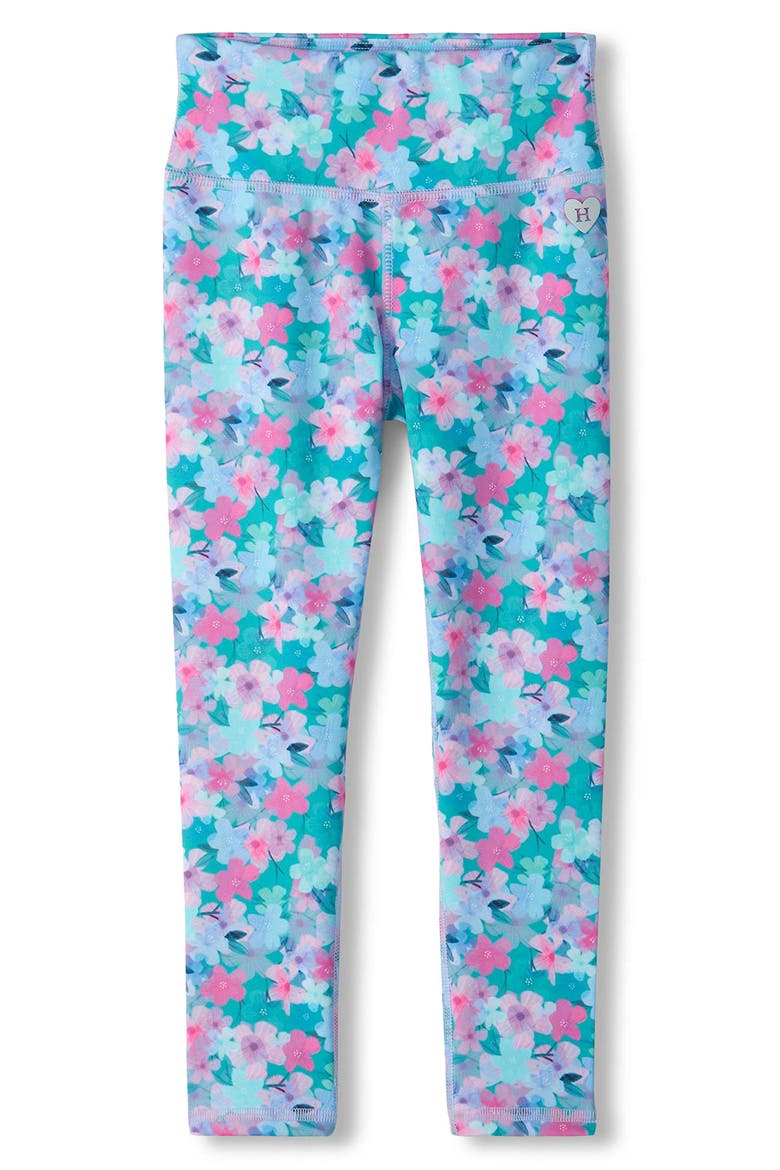 Kids' Enchanted Floral Performance Leggings, Main, color, PINK
