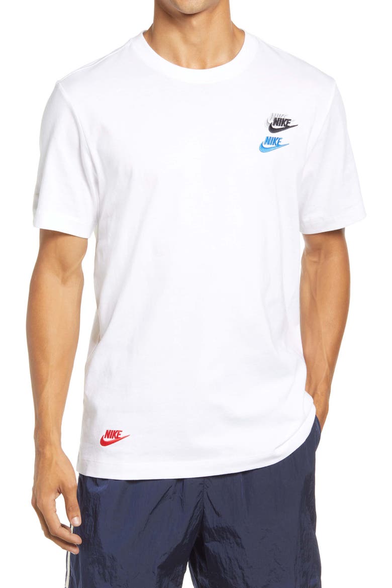 Sportswear Men's Stacked Logo T-Shirt, Main, color, WHITE