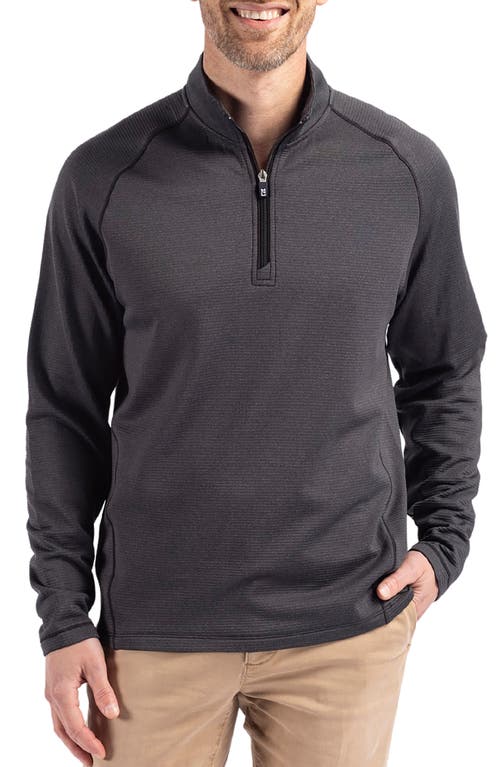 Cutter & Buck Peshastin Fleece Full Zip Jacket In Black Heather