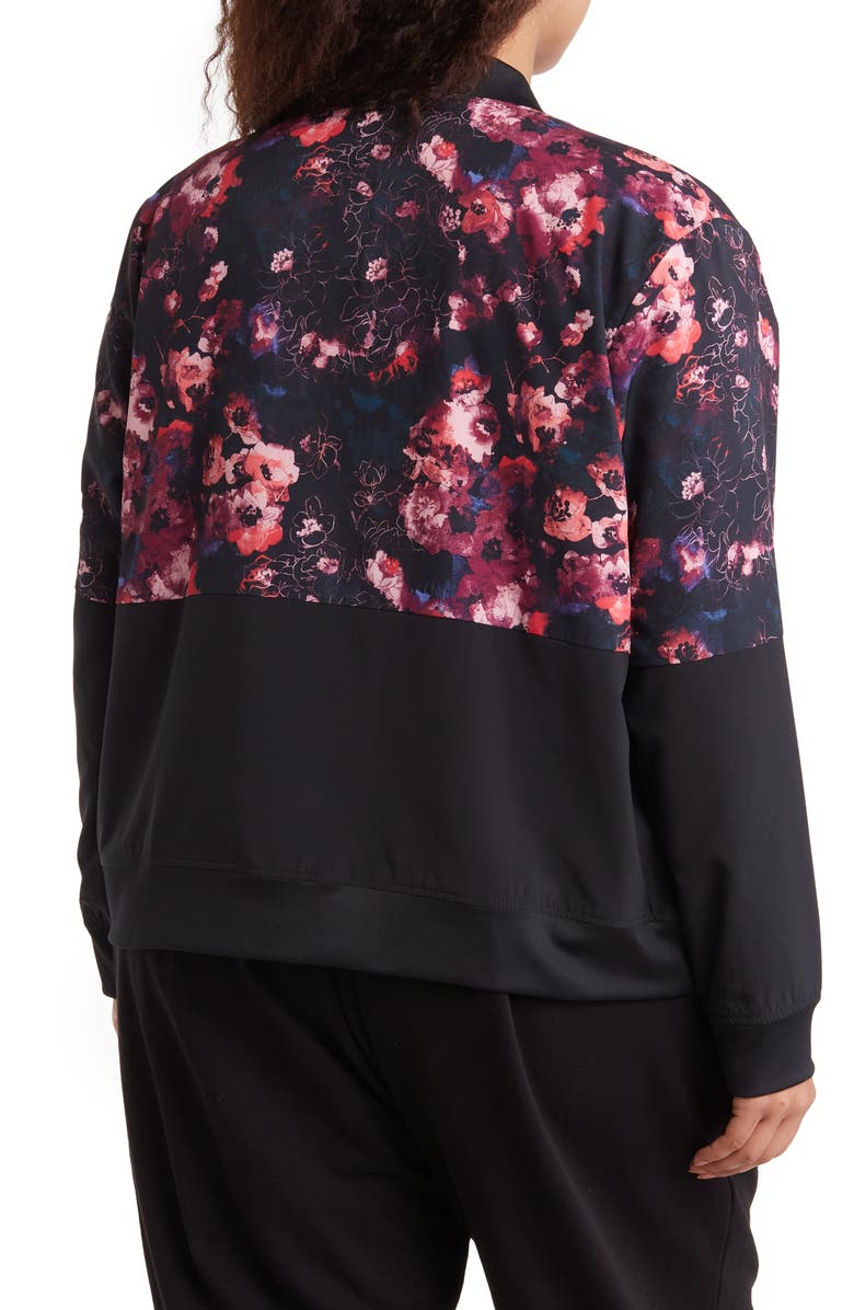 SKECHERS Skechweave Linear Floral Reversible Jacket, Alternate, color,