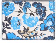 Kate Spade New York staci vase floral leather card case