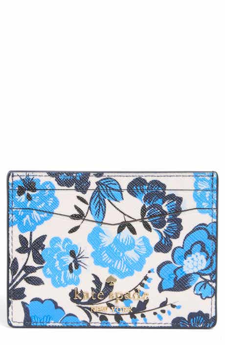 Kate Spade New York staci vase floral leather card case