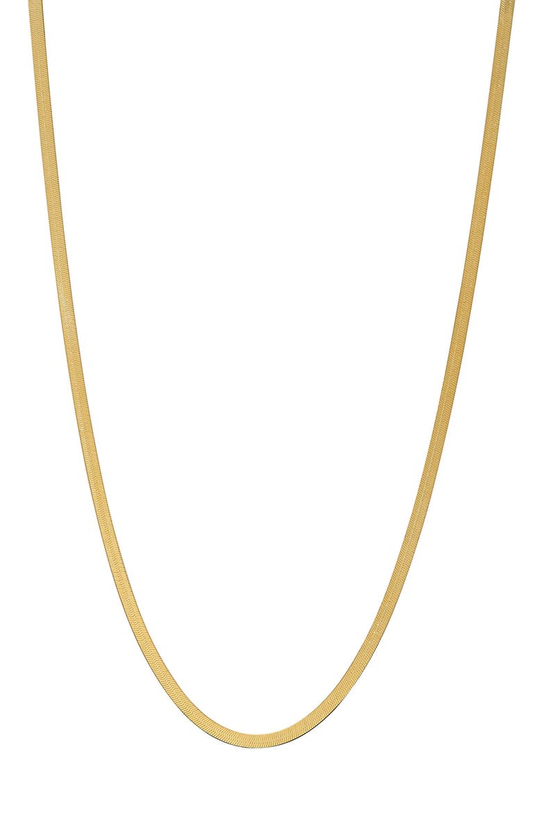 Herringbone Chain Necklace, Main, color, GOLD