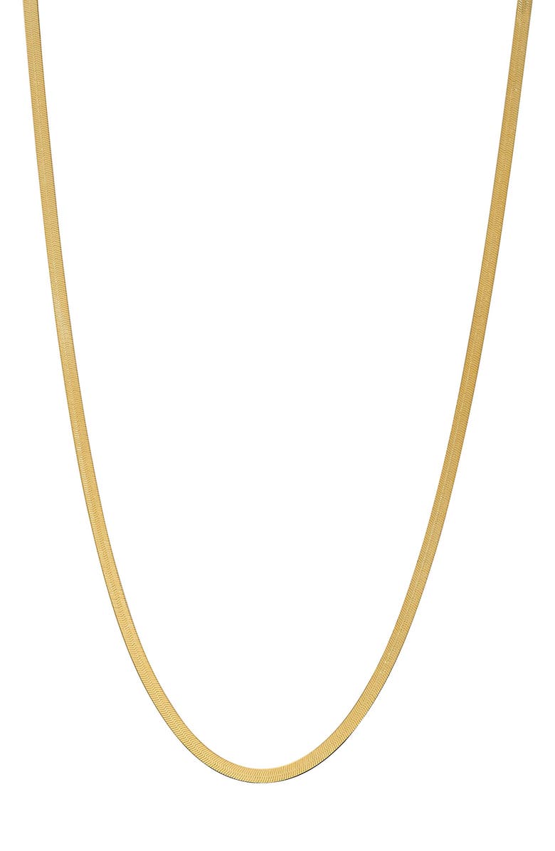 AMERICAN EXCHANGE Herringbone Chain Necklace, Main, color, Gold