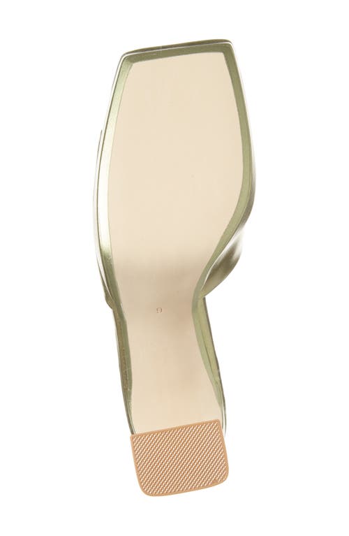 Jeffrey Campbell Dress Code Sandal In Olive Metallic