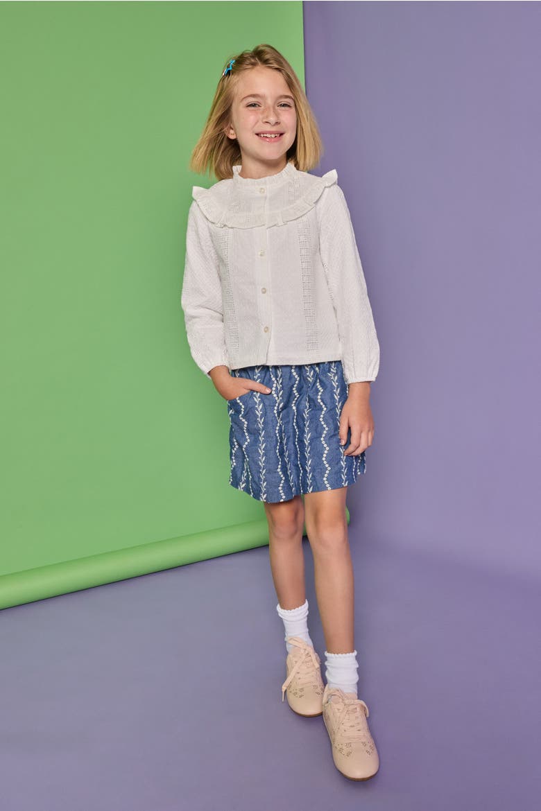 Kids' Cintra Top, Alternate, color, White Eyelet