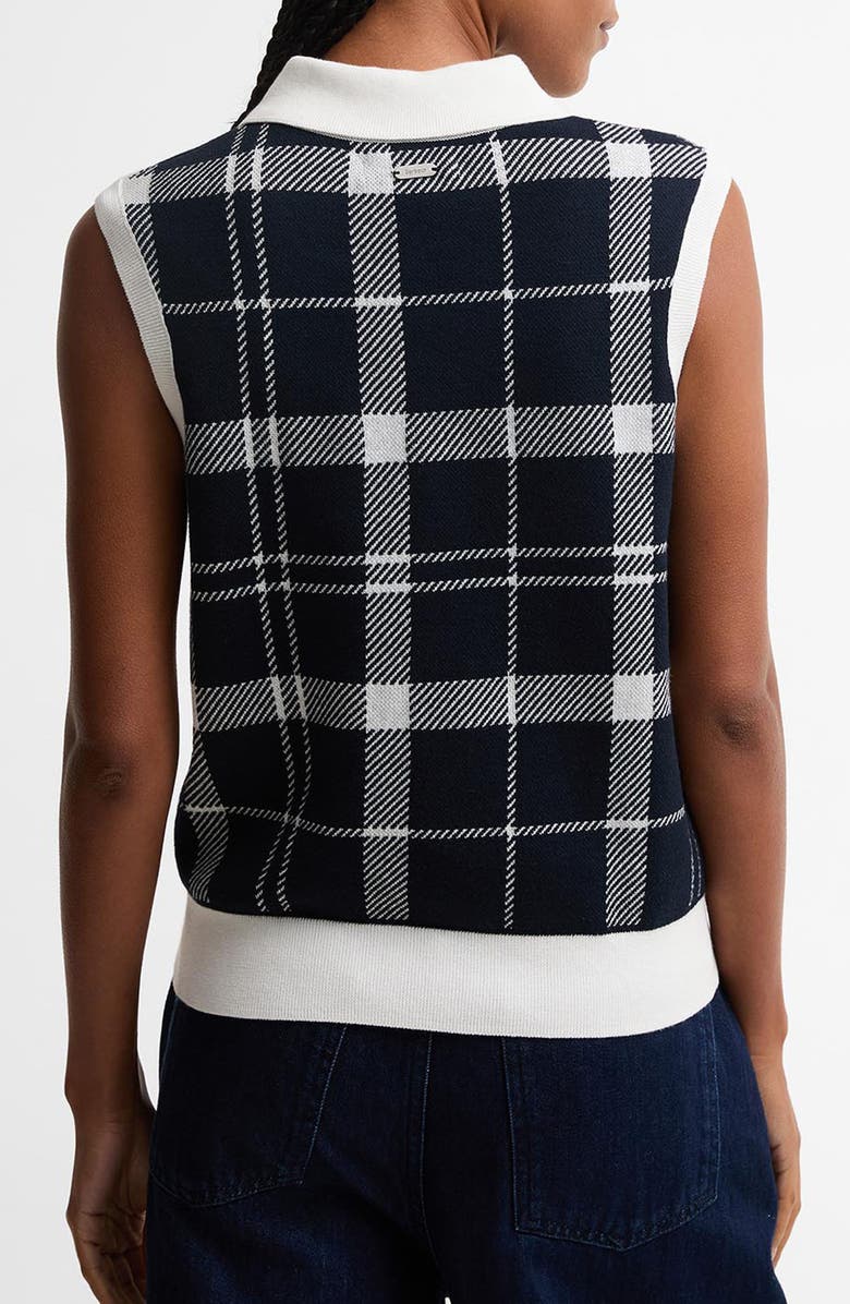 Barbour Allerdale Plaid Sleeveless Polo Sweater, Alternate, color, Multi Check