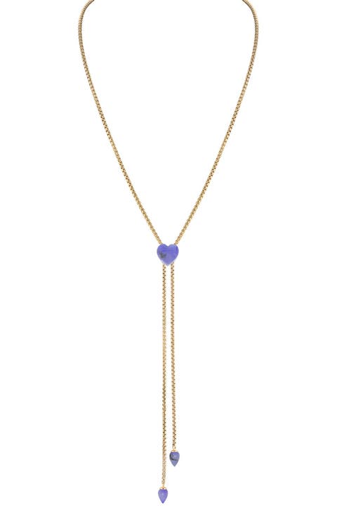 Luv Me Lace Howlite Slide Y-Necklace