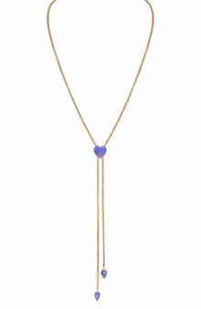 LuvMyJewelry Luv Me Lace Howlite Slide Y-Necklace