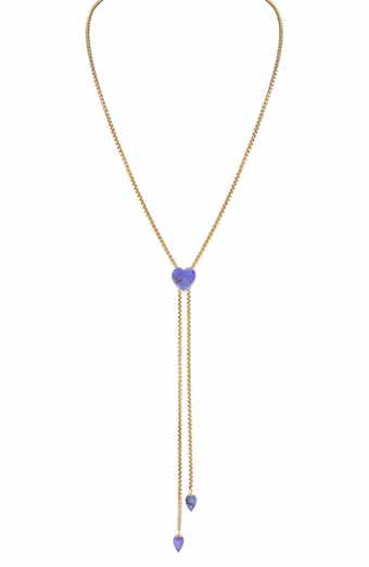 LuvMyJewelry Luv Me Lace Howlite Slide Y-Necklace