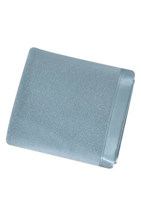 Wool & Satin Trim Blanket
