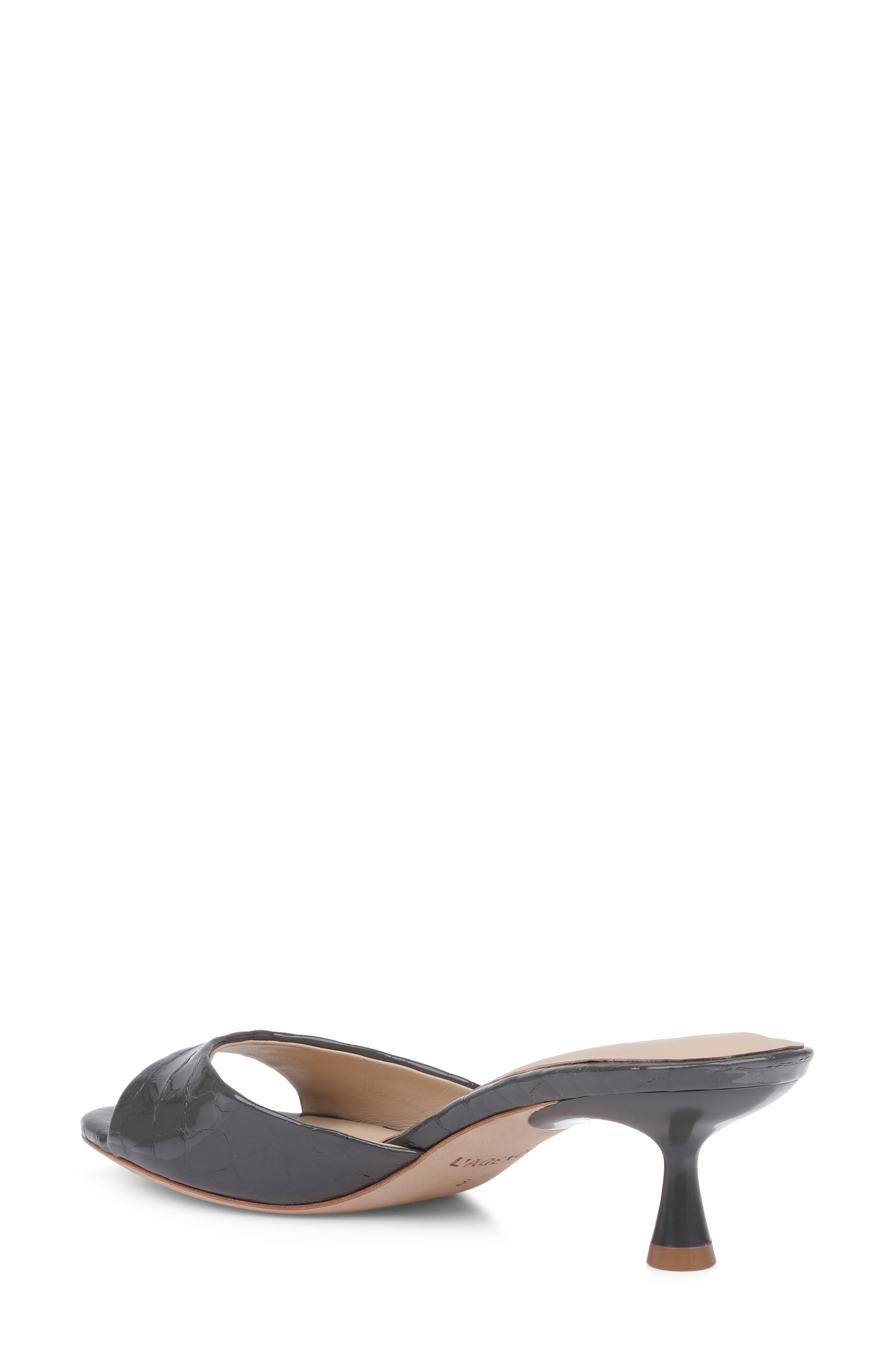 Arleen II Slide Sandal, Alternate, color, GREY PATENT
