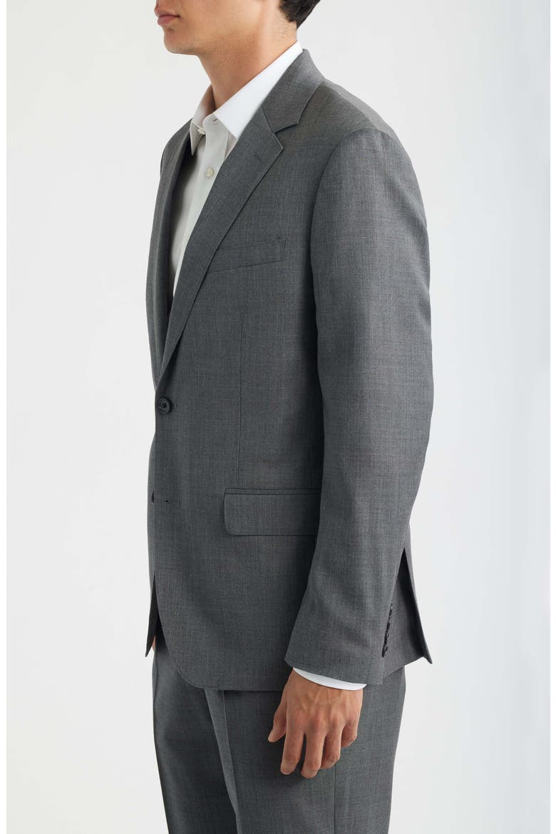 Jetsetter Standard Fit Grey Stretch Wool Suit Jacket, Alternate, color, GREY