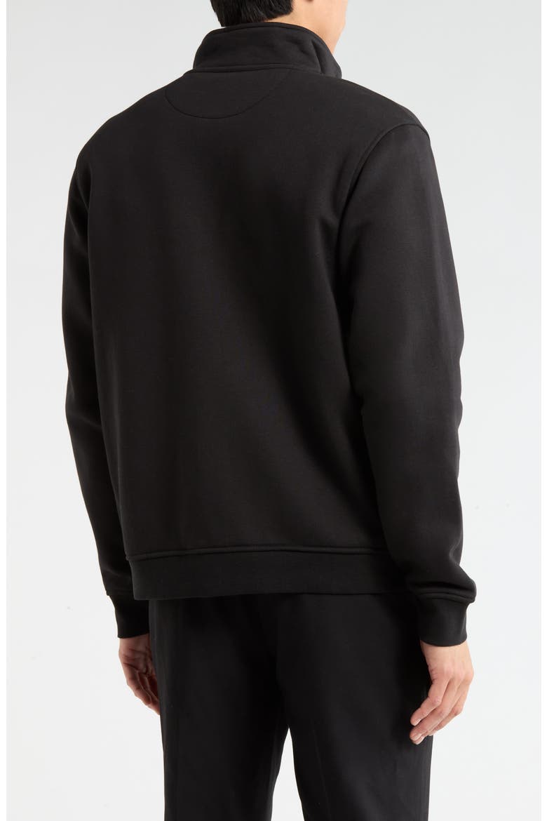Snap Front Fleece Jacket, Alternate, color, BLACK