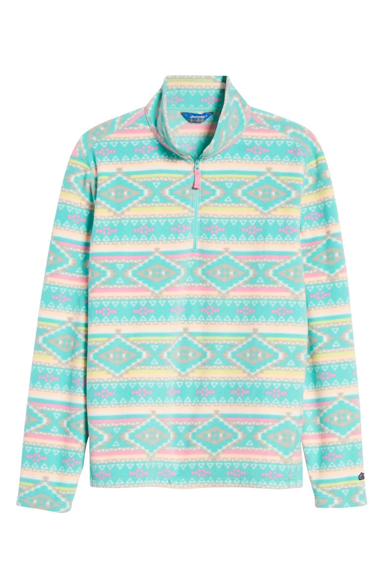 Chubbies The Flame Commander Quarter Zip Fleece Pullover, Alternate, color, 