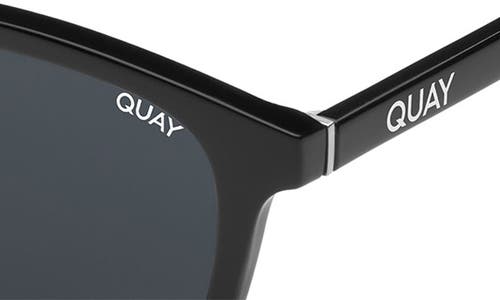 Quay Jackpot 50mm Polarized Round Sunglasses In Black