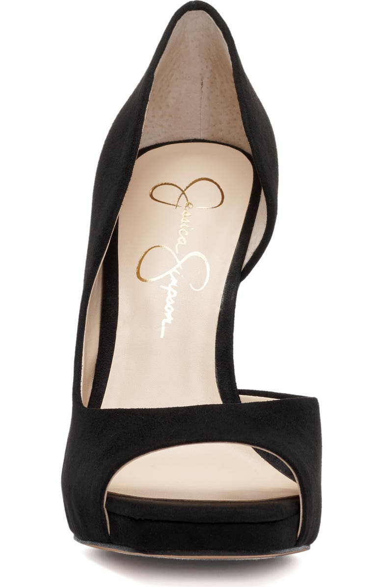 Jessica Simpson Chirla Half d'Orsay Peep Toe Pump, Alternate, color,