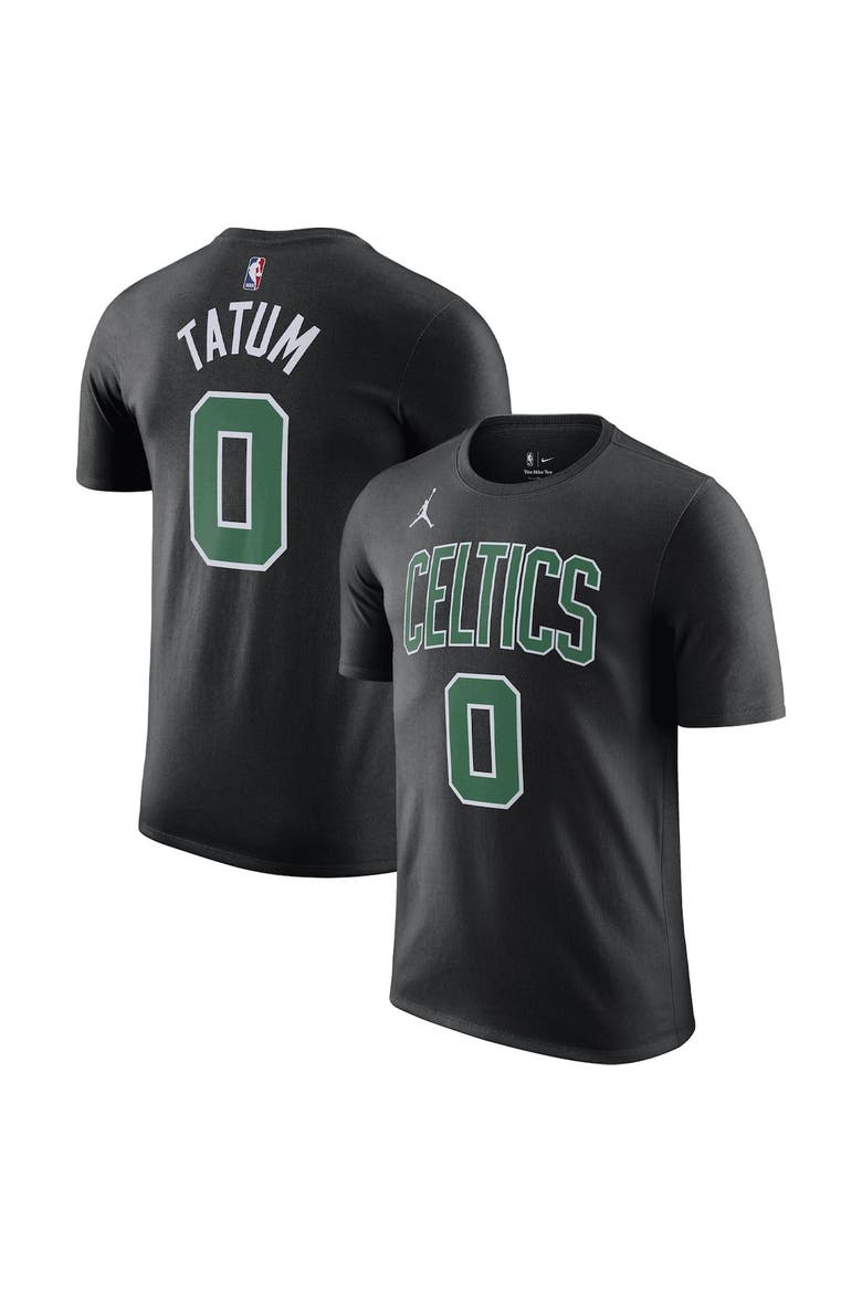Men's Jordan Brand Jayson Tatum Black Boston Celtics 2022/23 Statement Edition Name & Number T-Shirt, Main, color, Black