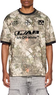 L/AB C/O OFF-WHITE Camo Soccer Jersey