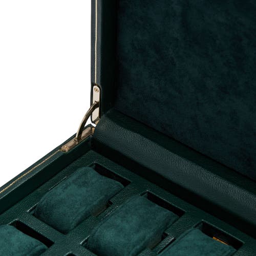 Wolf British Racing 10 Piece Watch Box In Green