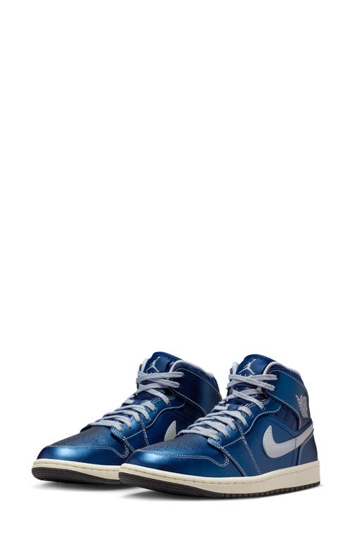 Jordan Air  1 Mid Se Basketball Sneaker In Blue