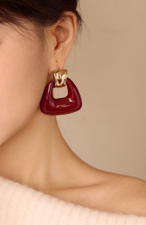 Rc Retro Chic Ostuni Earrings In Red