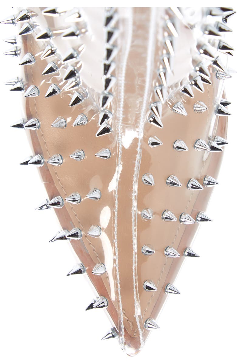 Steve Madden Vava Studded Pointed Toe Clear Boot, Alternate, color,