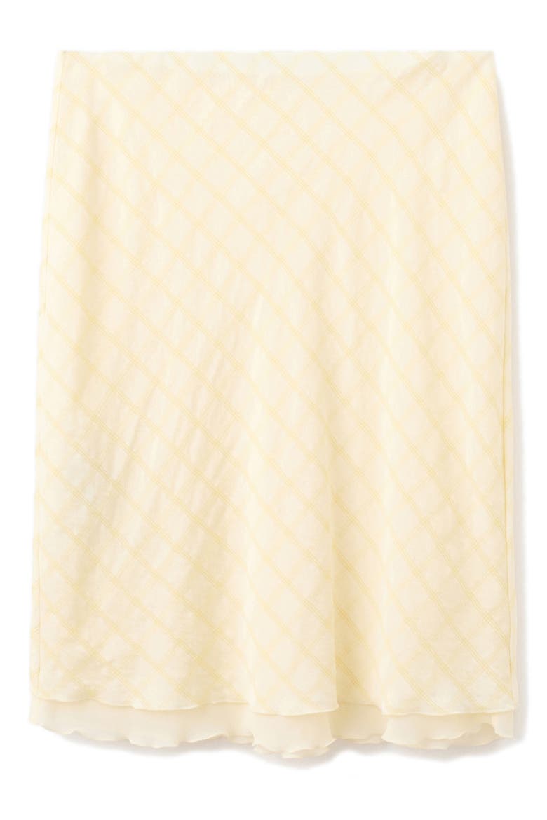 Checked Midi Skirt, Alternate, color, YELLOW