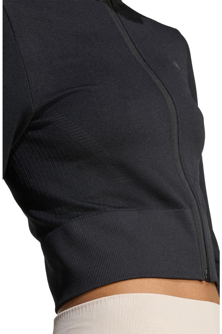 CLIMACOOL Full-Zip Knit Jacket, Alternate, color, BLACK