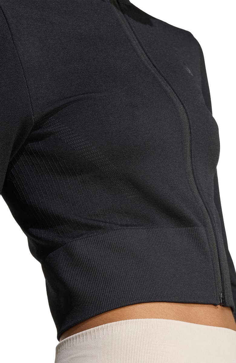 adidas CLIMACOOL Full-Zip Knit Jacket, Alternate, color, Black