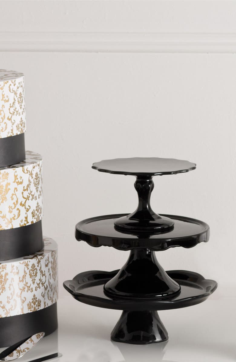 Rosanna 'Rococo Noir' Cake Stand Pedestal, Alternate, color, 