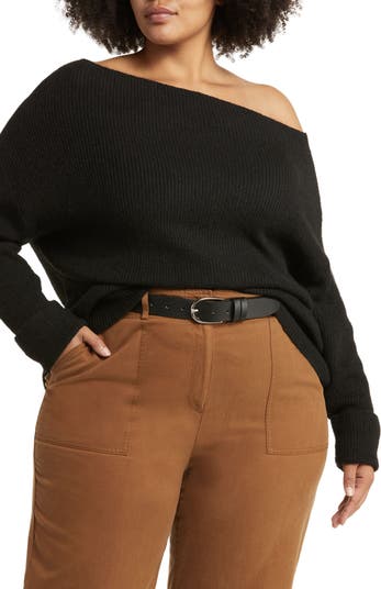 Sweater Nordstrom Treasure And Bond One Shoulder Ribbed Sweater