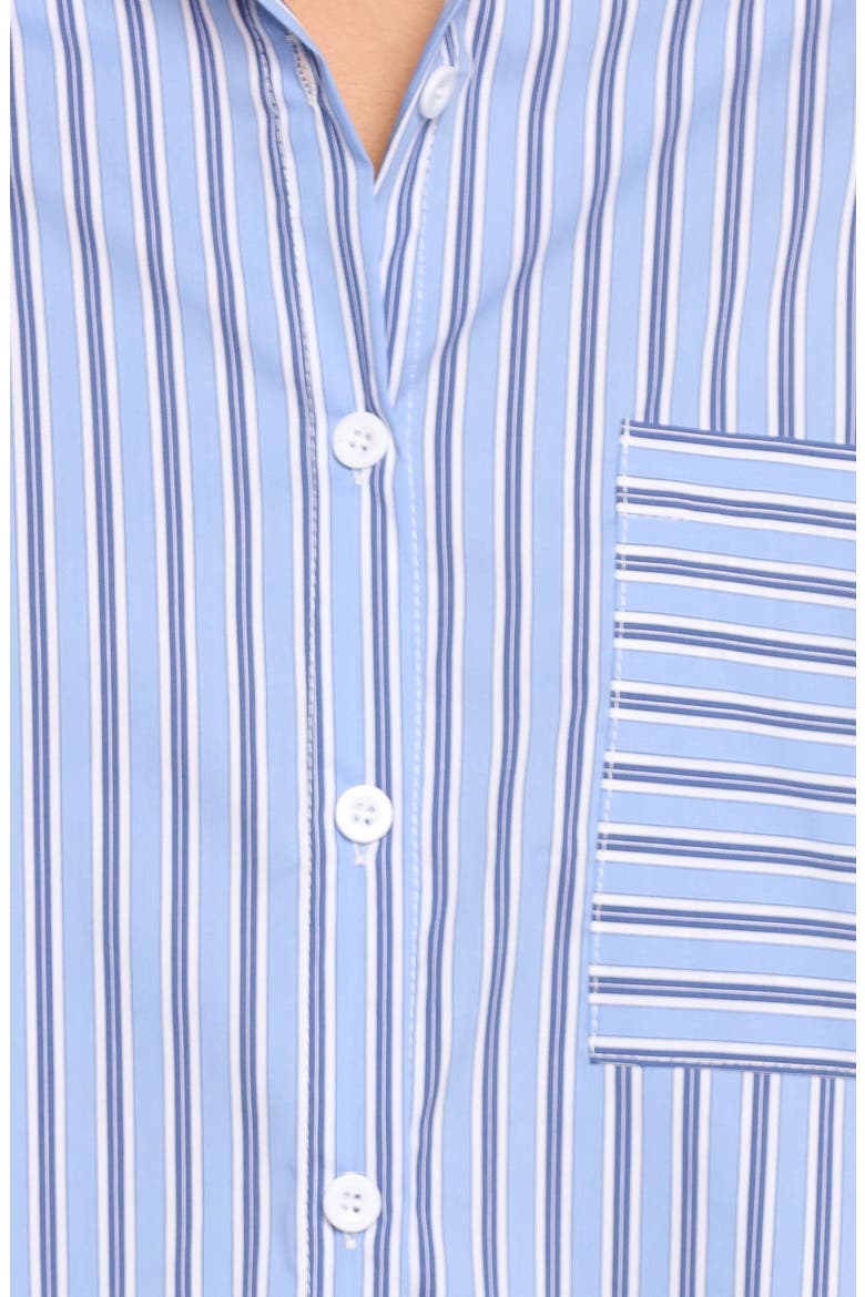 Ashlyn 2-Piece Cotton Short Set, Alternate, color, BLUE STRIPE