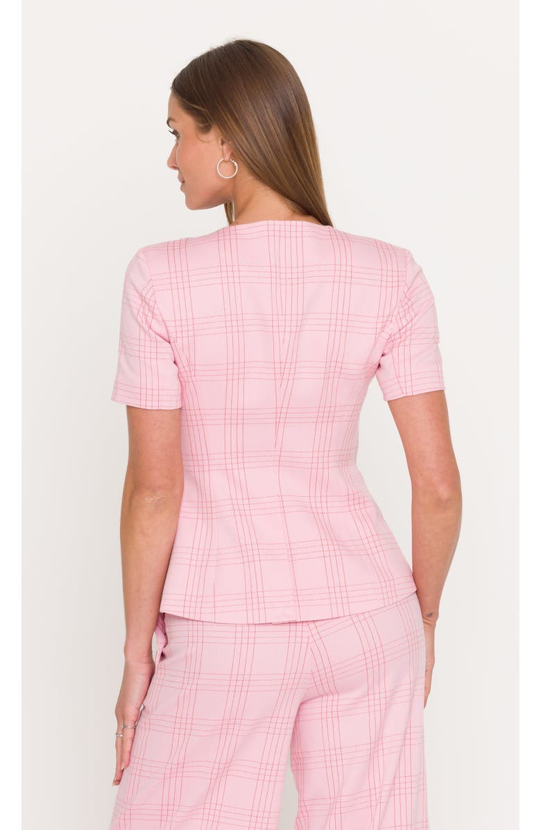 Generation Love Reyes Windowpane Suiting Jacket, Alternate, color, Pink/Red Plaid