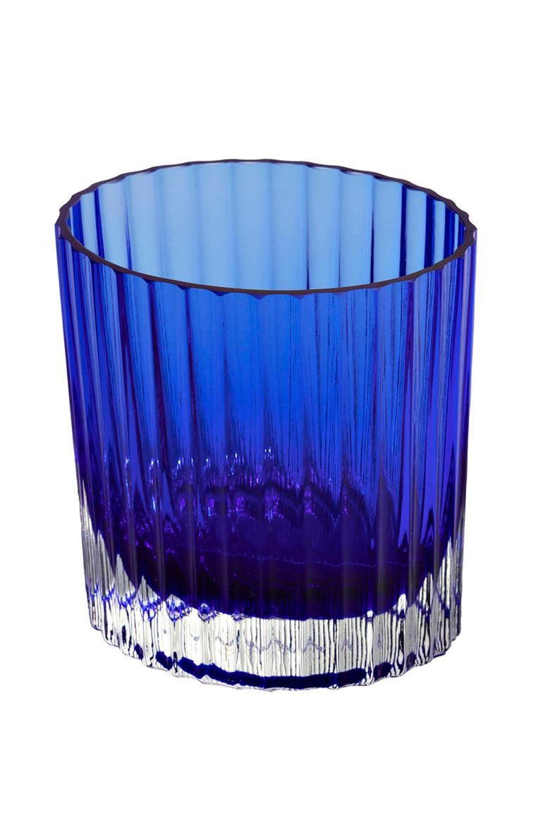 Wine Glasses NASTRI Set of 6  Blue 10 oz, H 3.3", Main, color, Blue