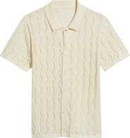 MAVRANS Oceanside Knit Button-Up Shirt