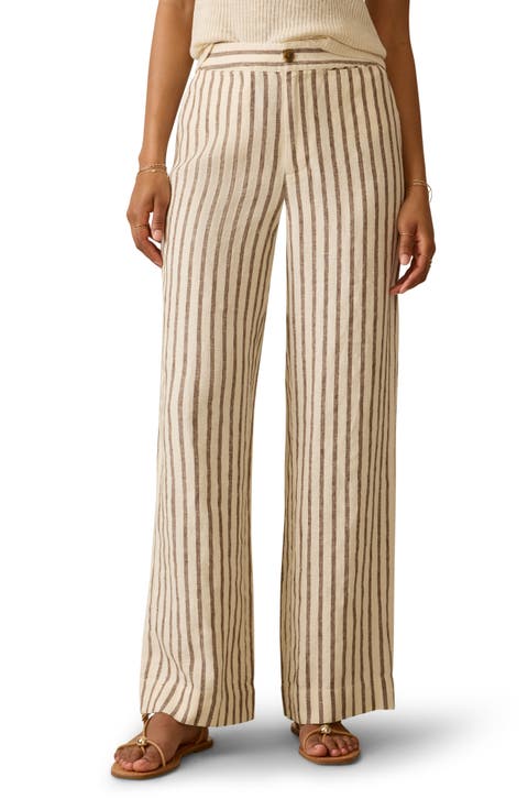 Sun Strider Wide Leg Linen Pants