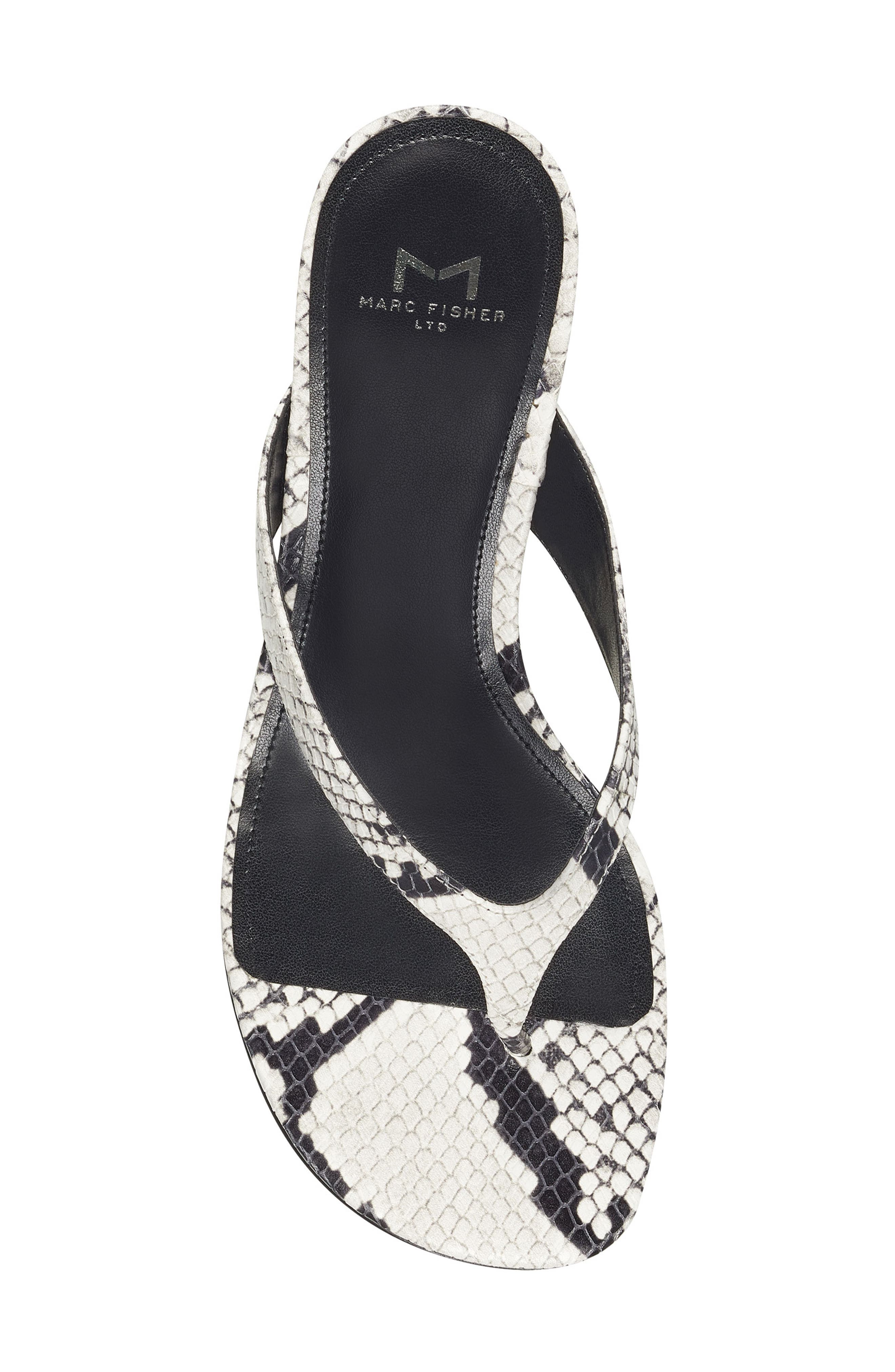 Dahila Flip Flop, Alternate, color, GREY SNAKE PRINT LEATHER