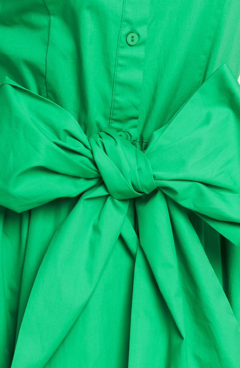 FLYING TOMATO Short Sleeve Maxi Shirtdress, Alternate, color, Green