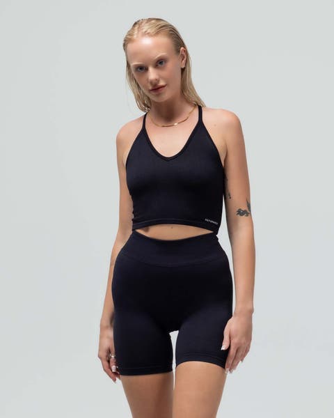 The Crop Racerback V-Neck Tank Top