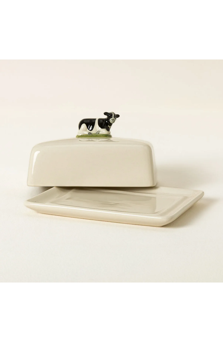 Uncommon Goods Cow Butter Dish by KA&F Group LLC, Alternate, color, Multi