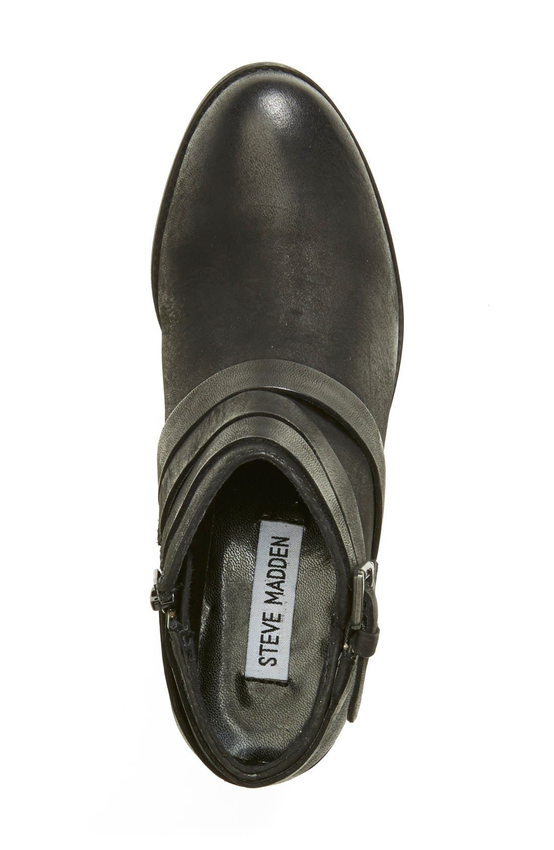 'Rembany' Bootie, Alternate, color, BLACK LEATHER