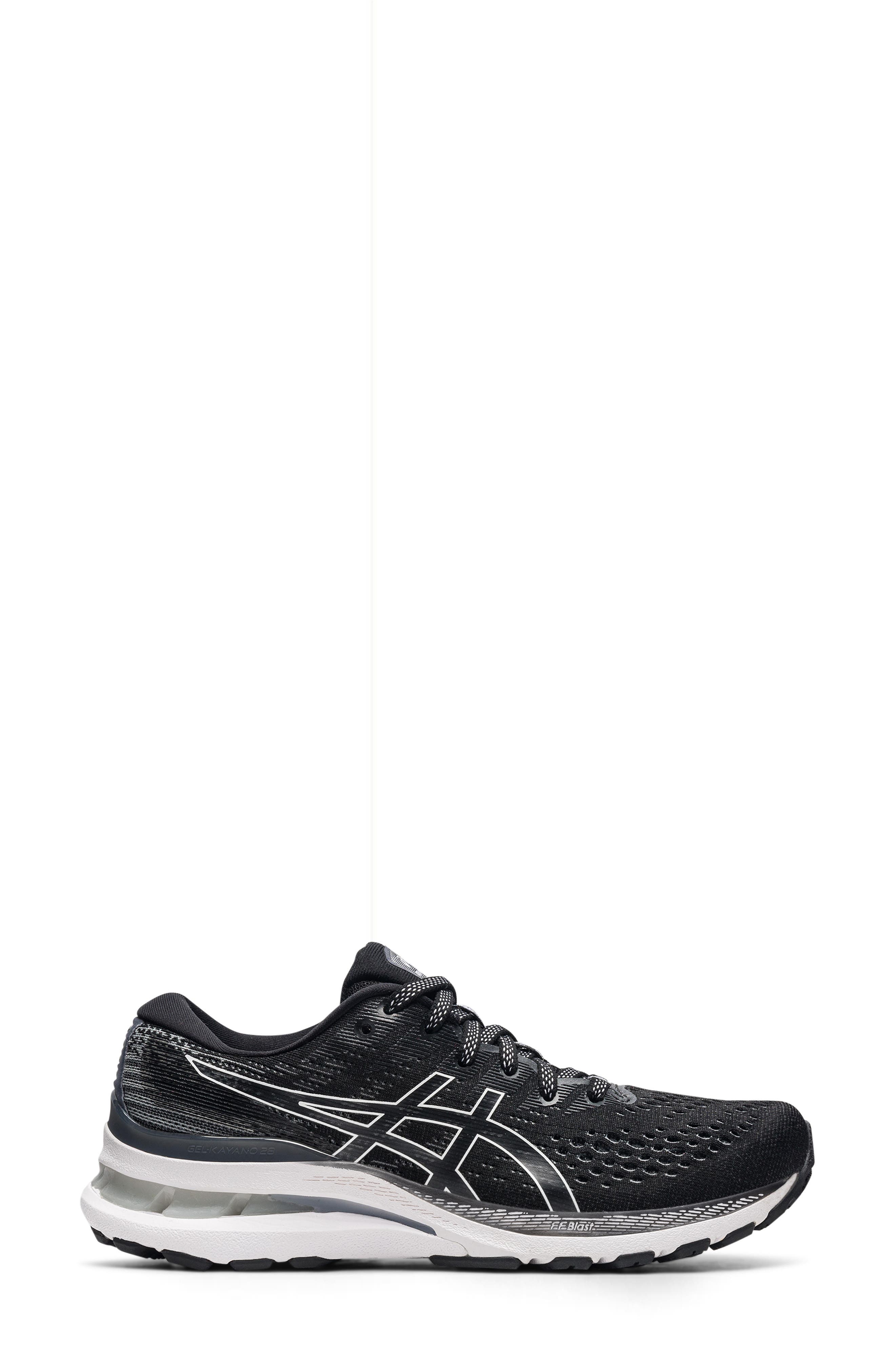 GEL-Kayano® 28 Running Shoe, Alternate, color, BLACK/ WHITE
